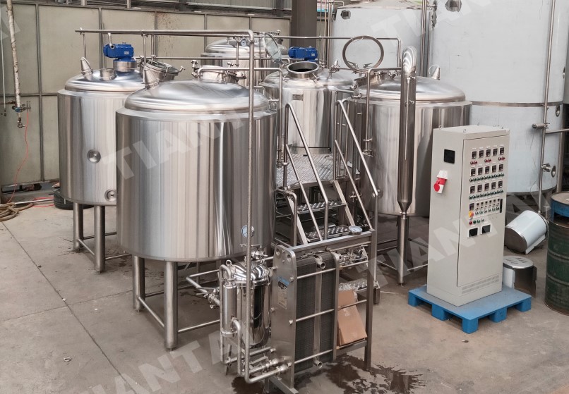 The 1200L beer brewing equipment micro brewery arrived in Mexico
